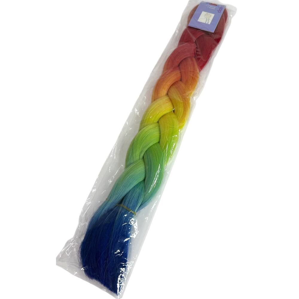 Claires New Rainbow Ombre‎ Braid 19 Inch Synthetic Hair